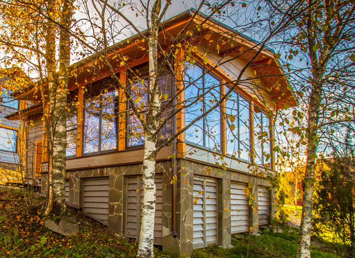 Панорамное остекление загородного дома - фото №1 Панорамное остекление загородного дома - фото №1